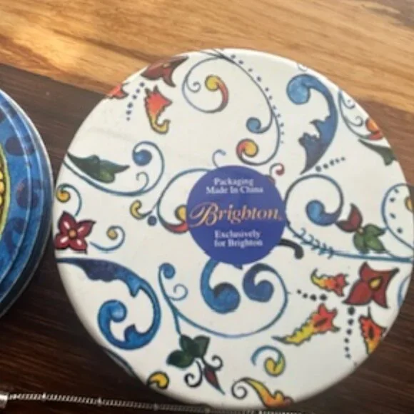 Brighton Lucky Charm  Sunglasses Chain Holder Silver Enemel - Picture 5 of 7